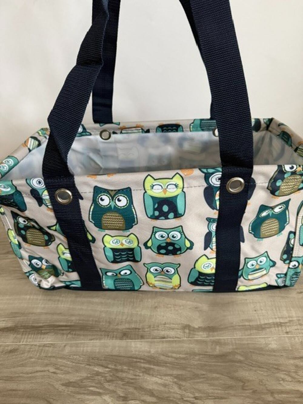 NEW Thirty-One Hoo's Happy "Owl" Print Multicolor Medium Tote